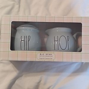 "HIP HOP" Sugar & Creamer Set by Rae Dunn